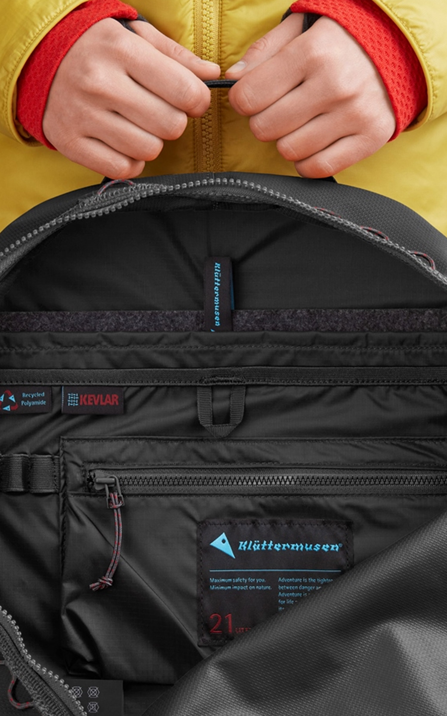 Klättermusen Wunja Everyday Backpack Raven | Cultizm