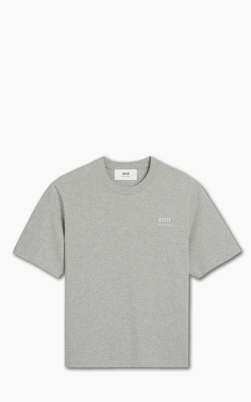 AMI Paris Ami Alexandre Mattiussi T-Shirt Heather Ash Grey