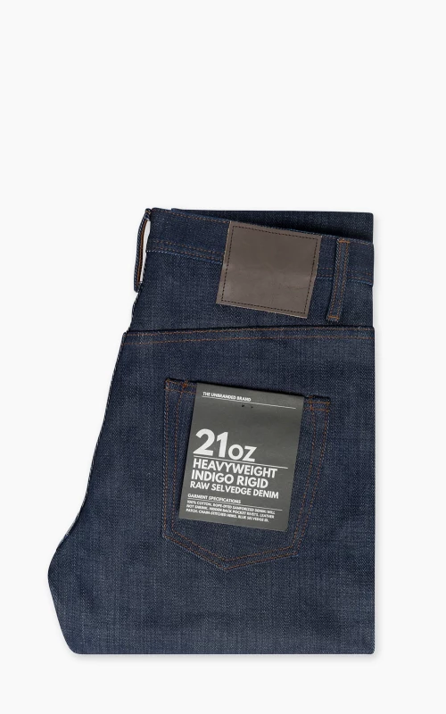 The Unbranded Brand UB621 Relaxed Fit Heavyweight Selvedge Indigo 21oz