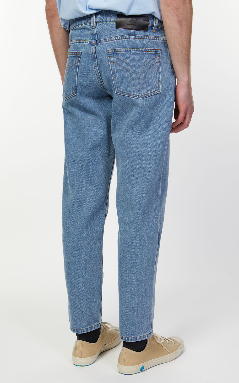 ami チェックハタンテニムショト FSO104DE0010 448 AMI PARIS - WORN BLUE BAGGY FIT JEANS – LE LABO STORE