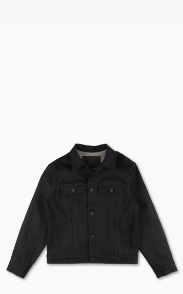 Naked &amp; Famous Denim Denim Jacket Sumi Ink Coated Selvedge 