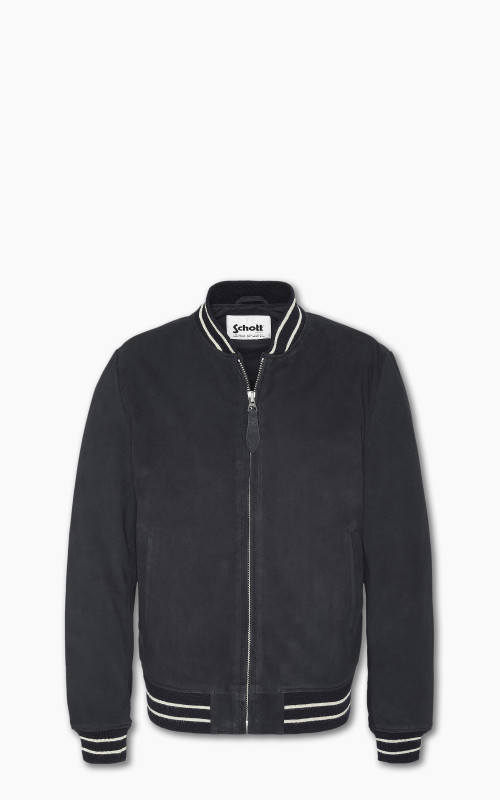 Schott NYC LC300STRIPE Casual Bomber Jacket Navy