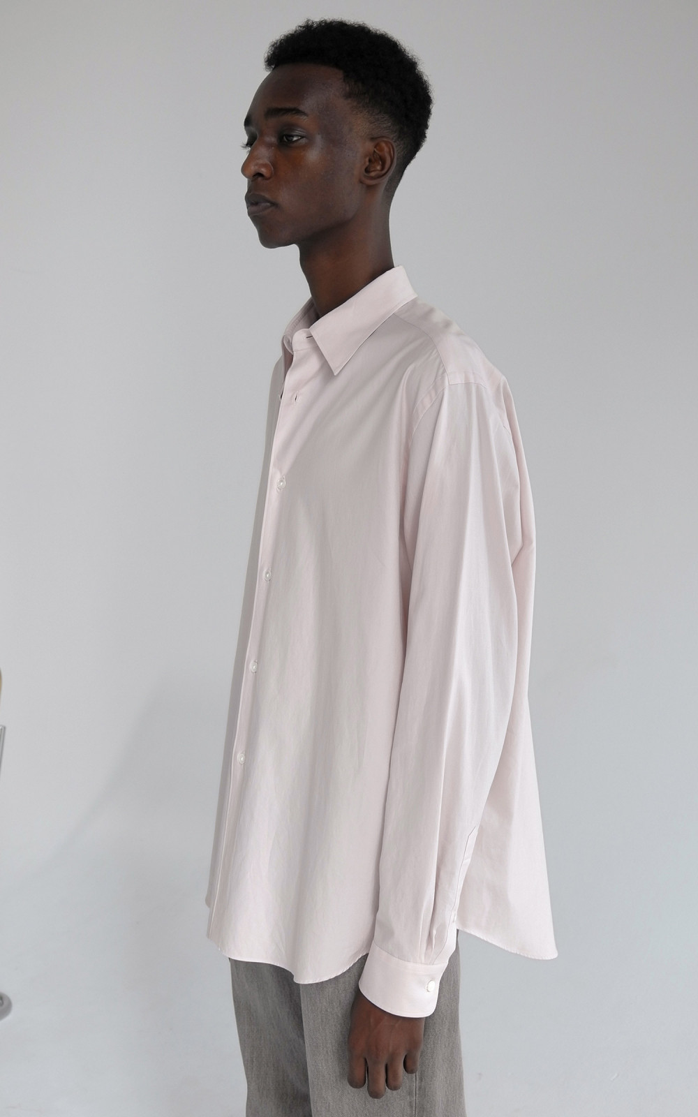 Auralee Washed Finx Twill Shirt Light Pink | Cultizm