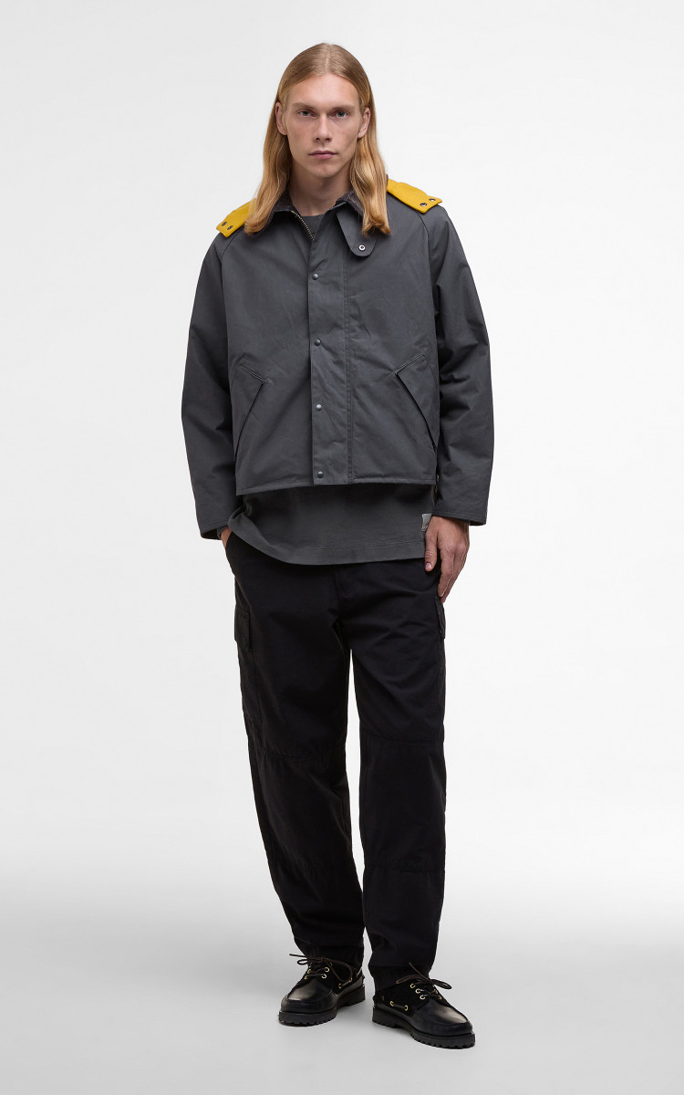 KAPTAIN SUNSHINE × BARBOUR Barbour x Kaptain Sunshine Short Cruiser Iron | Cultizm