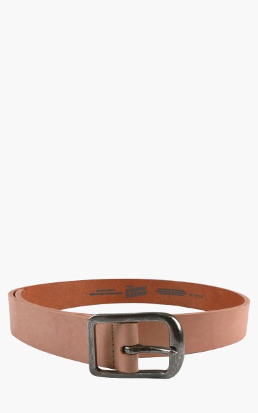 Naked &amp; Famous Denim Thick Belt Bovine Leather 7mm Natural Tan