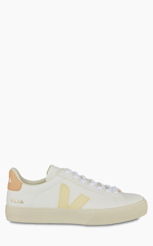 Veja W Campo Chromefree Leather White/Sun/Peach