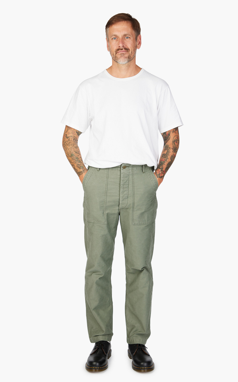Fullcount 1992HW-23 Utility Trouser Faded Olive Drab | Cultizm Fullcount 1992HW-23 Utility Trouser Faded Olive Drab | Cultizm