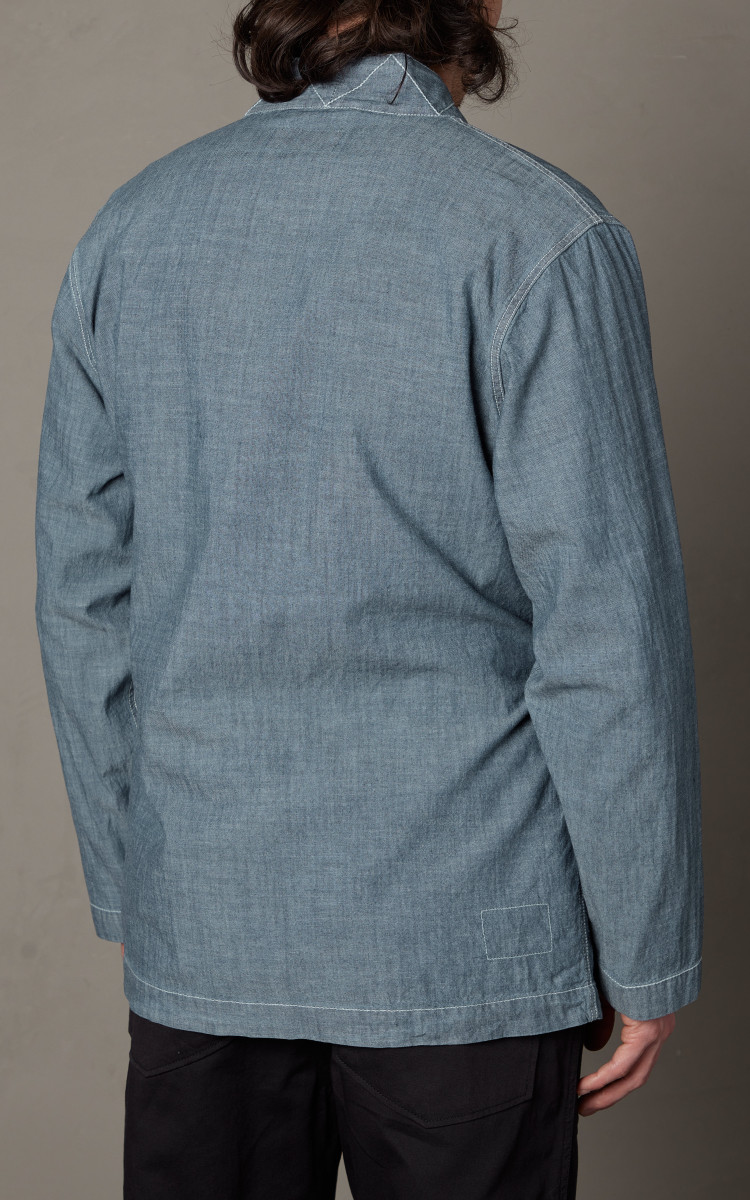 Universal Works Work Jacket Osaka Chambray Indigo | Cultizm