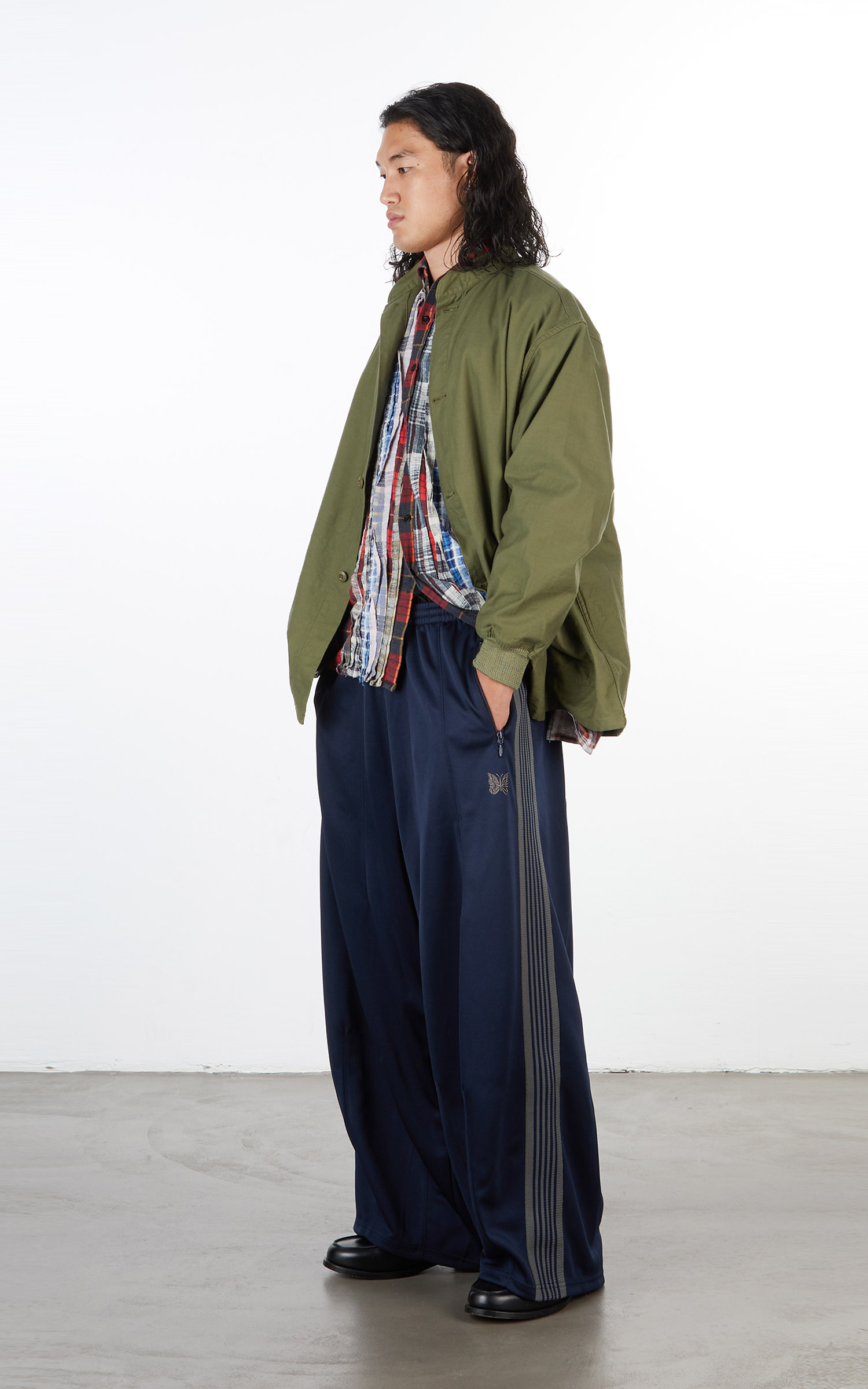 Needles H.D. Track Pant Poly Smooth Navy | Cultizm