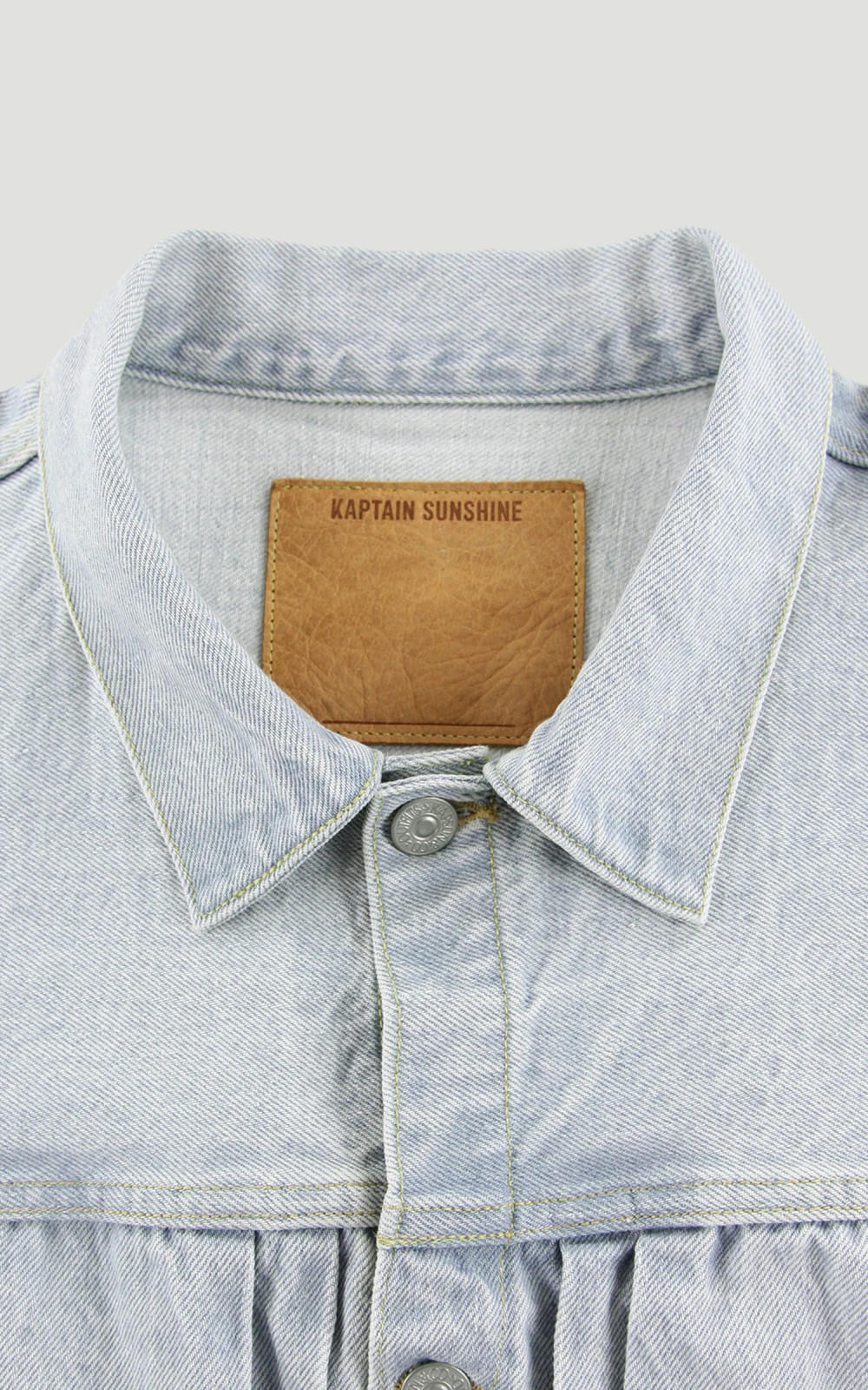 Kaptain Sunshine Denim Tracker Jacket Indigo Vintage Wash