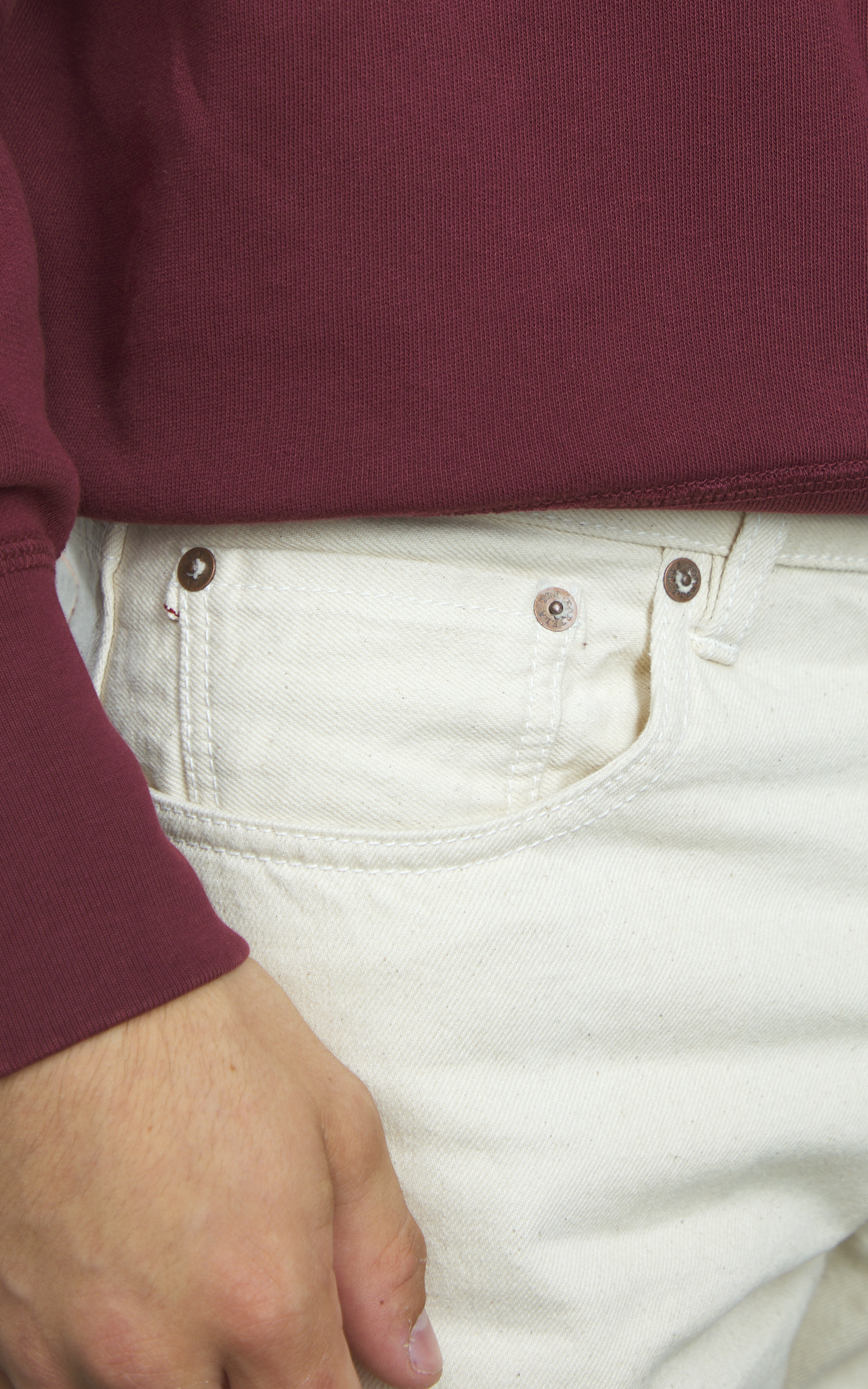 Fortela John 965 Selvedge Jeans Off White 12.5oz | Cultizm