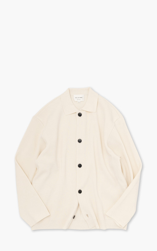 Still By Hand Milano Rib Cardigan Ivory