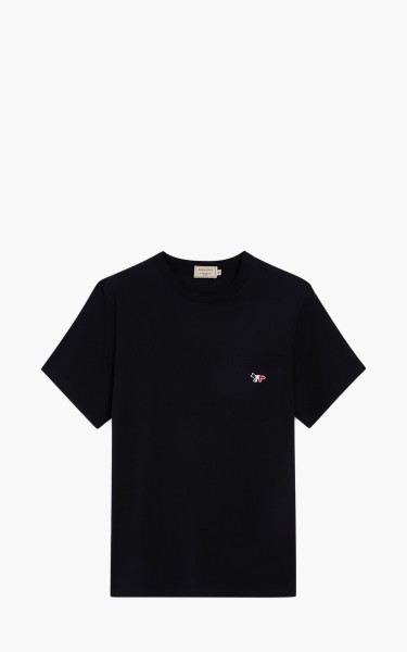 Maison Kitsuné Tricolor Fox Patch Pocket T-Shirt Black