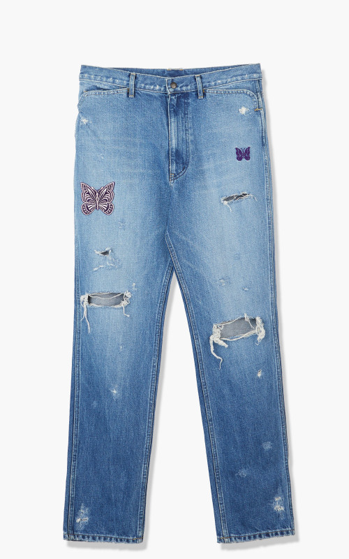 Needles Papillon Patches Slim Jean Indigo KP-146-Indigo