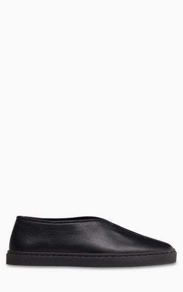 Lemaire Piped Sneakers Soft Leather Black