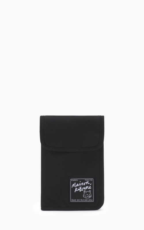 Maison Kitsuné The Traveller Neck Pouch Black