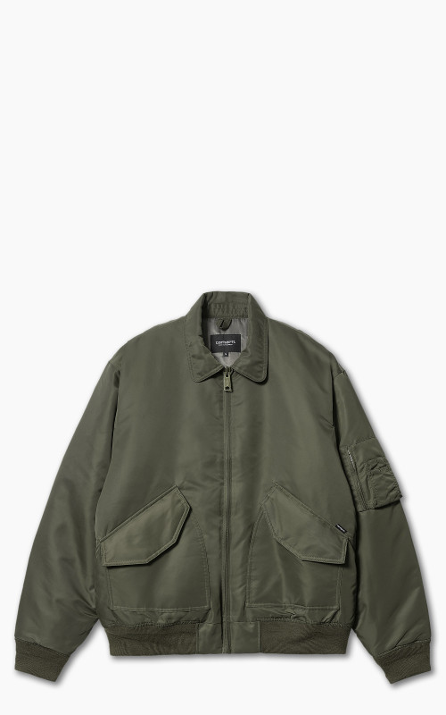 Carhartt WIP Olten Bomber Jacket Nylon Plant/Smoke Green