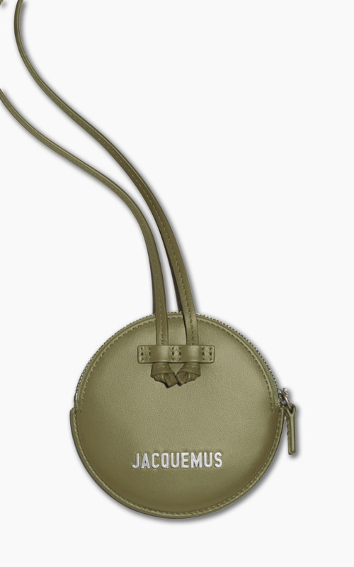 Jacquemus Le Pitchou Circle Neck Pouch Khaki