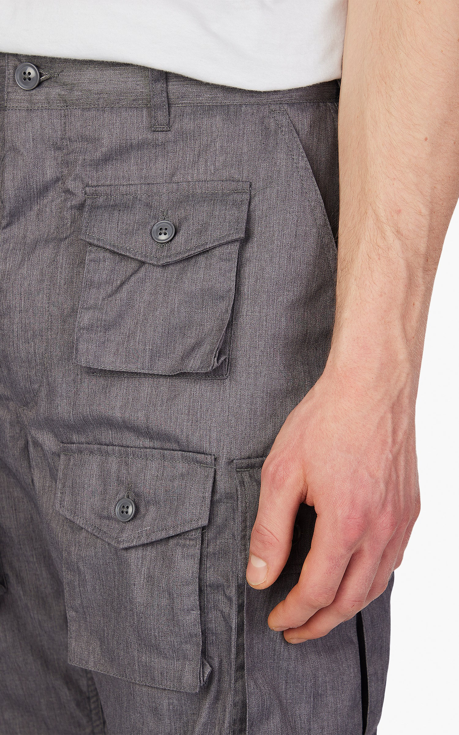 Engineered Garments FA Pant Feather PC Twill Grey | Cultizm