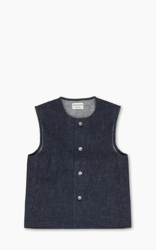 Samurai Jeans SJVT24 Denim Jerkin Vest Indigo 17oz