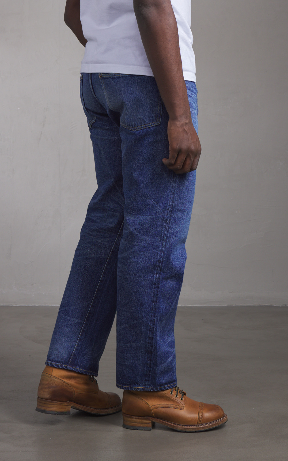 スティル Straight Mud Vintage Denim Pants 13.5oz Denim Pants Classic #USED-SulfurBlack [bROOTS24F9USD
