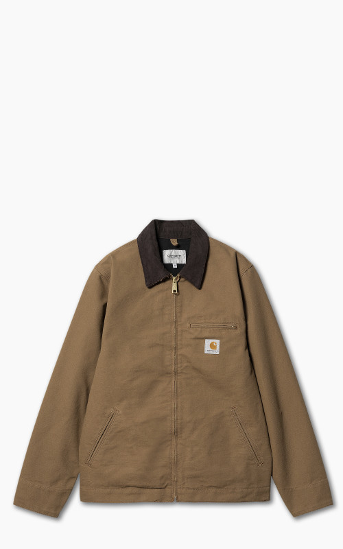 Carhartt WIP Detroit Jacket Dearborn Canvas Rinsed Hamilton Brown/Tobacco