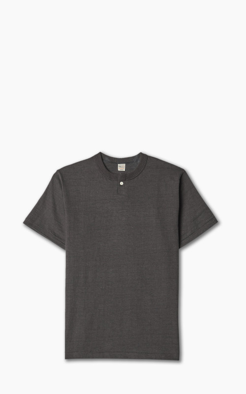 Warehouse & Co. Lot 4082 One Button Henley T-Shirt Black