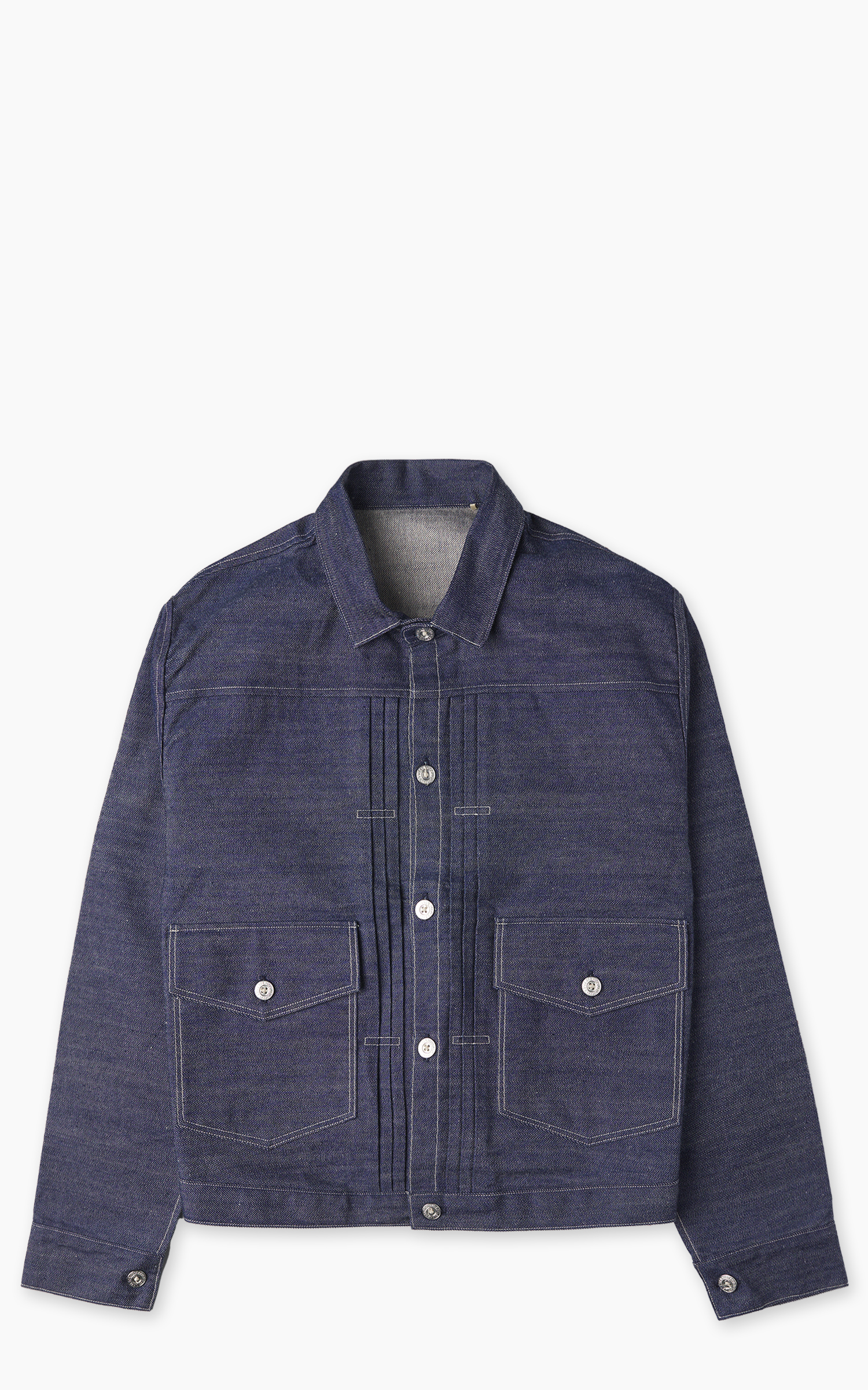 Levi s Vintage Clothing 1879 Pleated Blouse Jacket Natural Indigo Rigid Cultizm