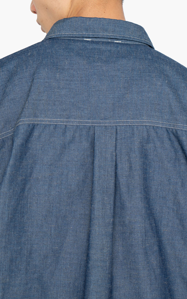 Nanamica Chambray CPO Shirt Jacket Indigo | Cultizm