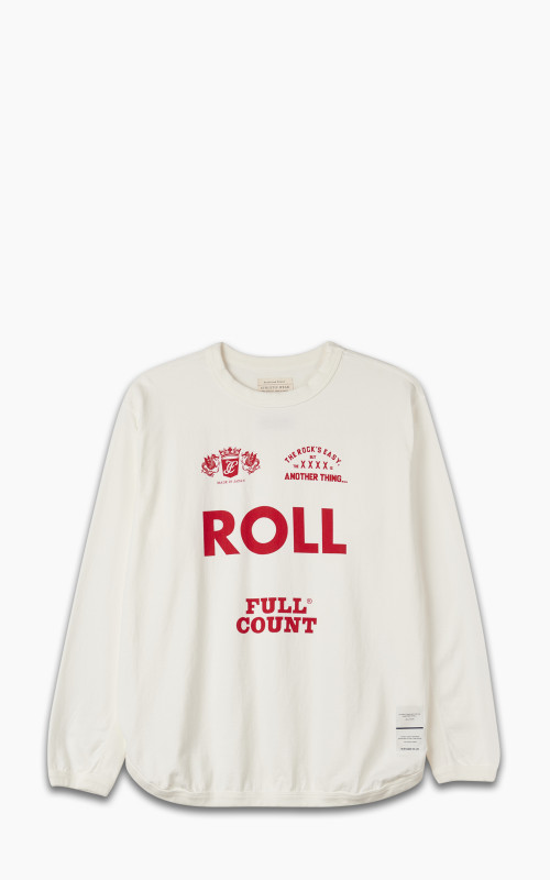 Fullcount RL-005 Flat Seam Heavyweight Longsleeve T-Shirt White