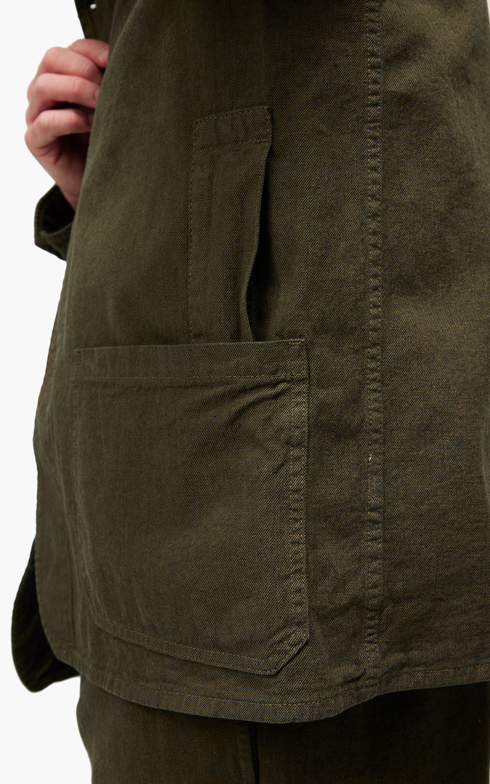 Nigel Cabourn Navvie Blazer Cotton Broken Twill Army | Cultizm