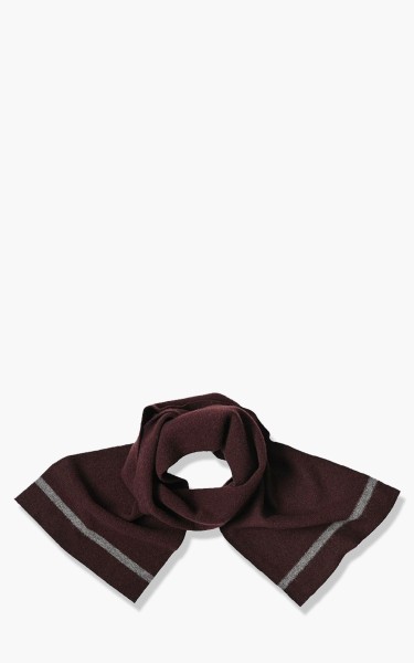 Margaret Howell MHL. Tipped Felted Scarf Lambswool /CSN Mahogany/Birch