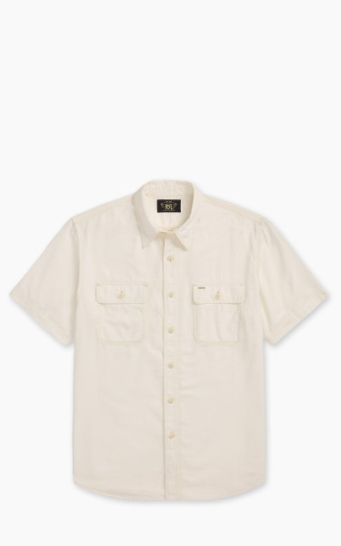 RRL Selvedge-Detailed Woven Workshirt Natural/Off White