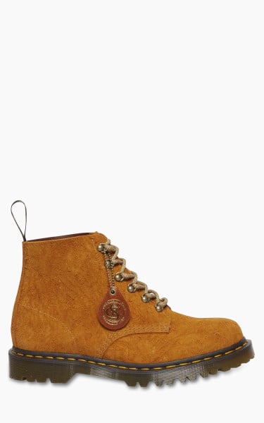 Dr. Martens 101 Hardware Suede Ankle Boots Burnt Yellow