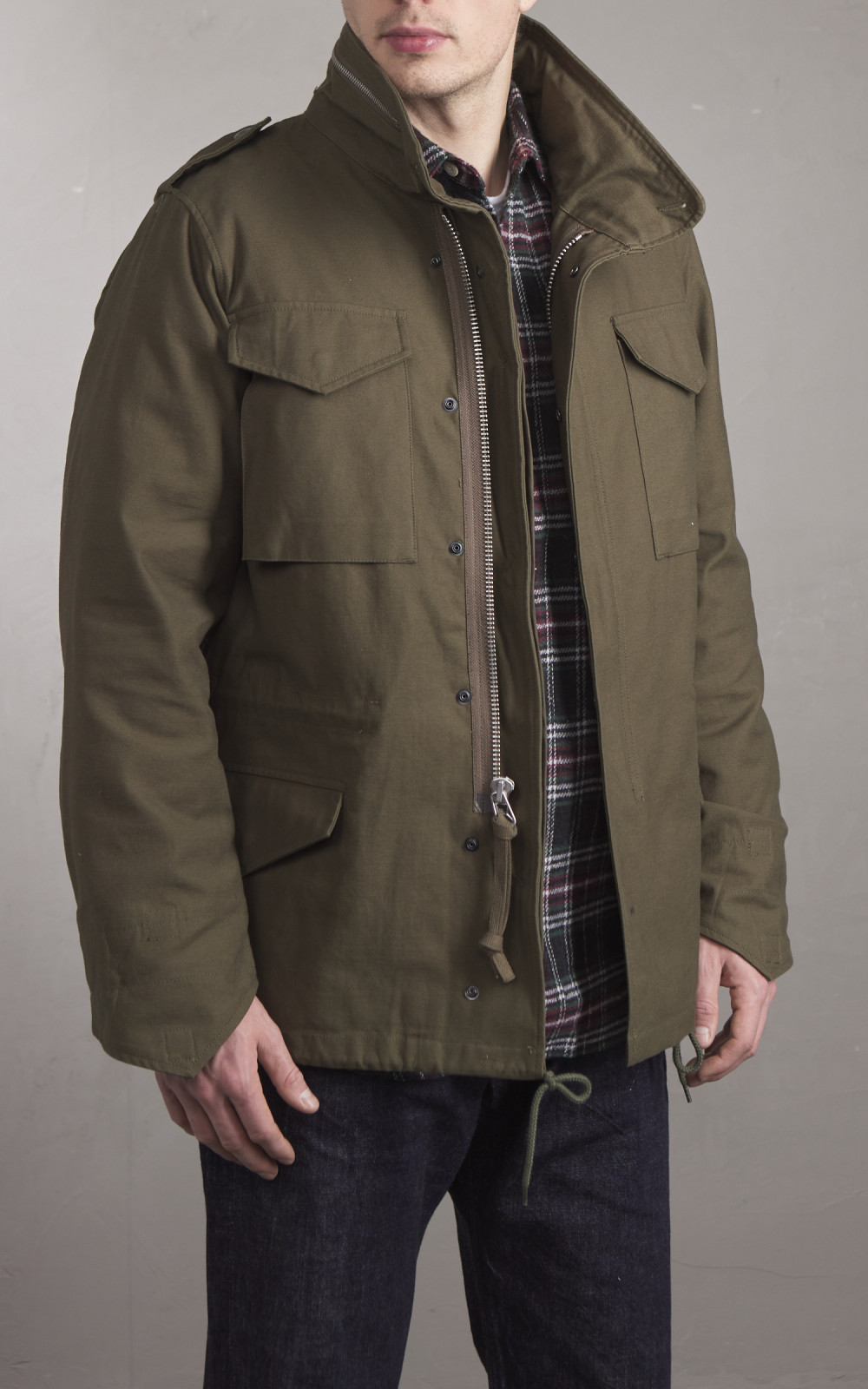 商品画像：HOUSTON M-65 JACKET メンズ Sサイズ オリーブ 3