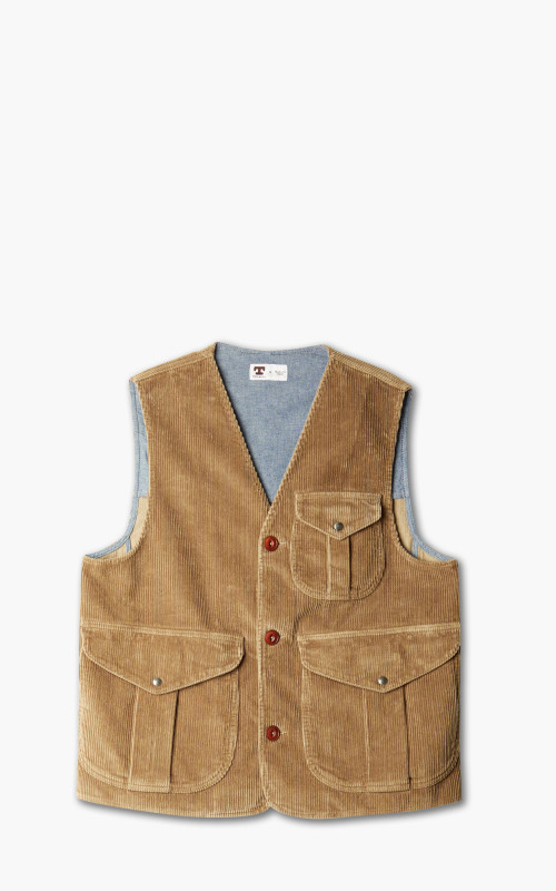 Tellason Hunting Vest Kindermann Corduroy Taupe