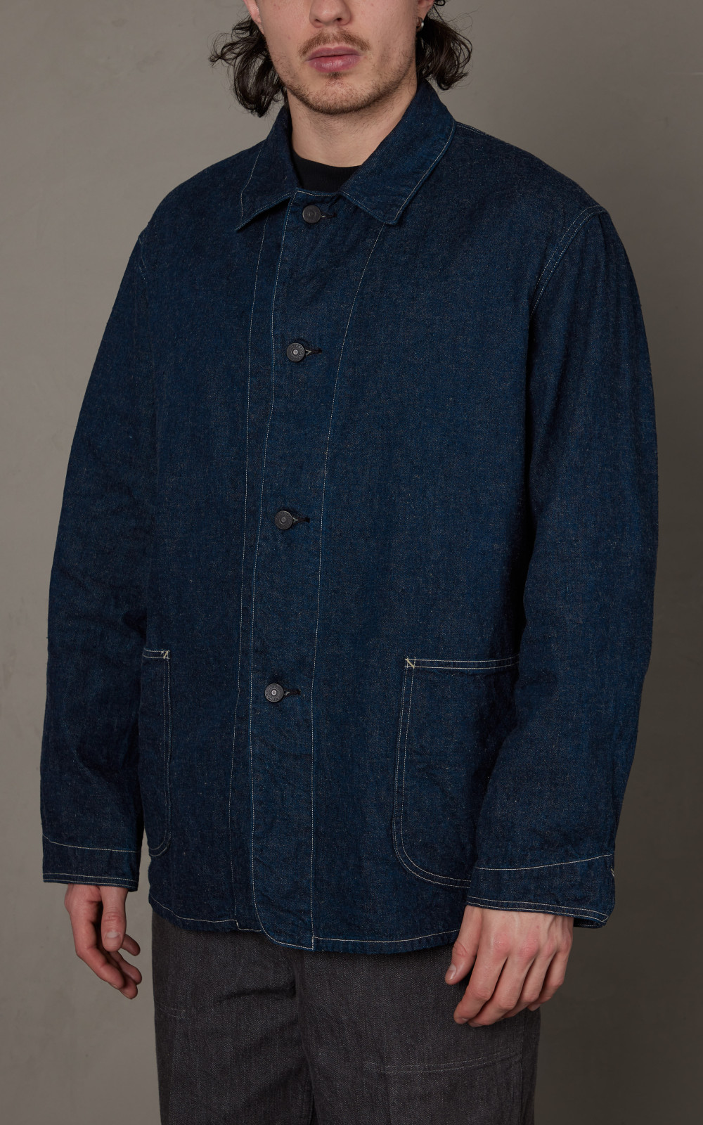 Kaptain Sunshine Coverall Denim Jacket Selvedge Indigo | Cultizm