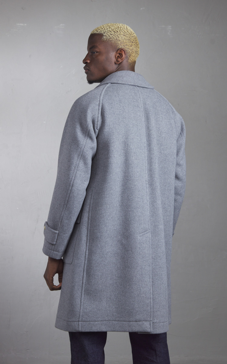 Kaptain Sunshine Traveller Coat Top Grey | Cultizm