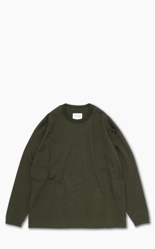 Still By Hand Knitted Rib Long Sleeve Olive