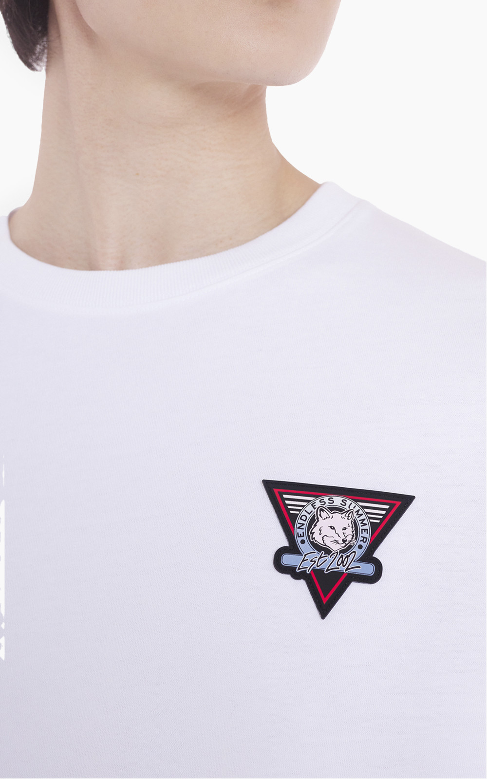 Maison Kitsuné Surf Collage Oversize T-Shirt White | Cultizm Maison Kitsuné Surf Collage Oversize T-Shirt White | Cultizm
