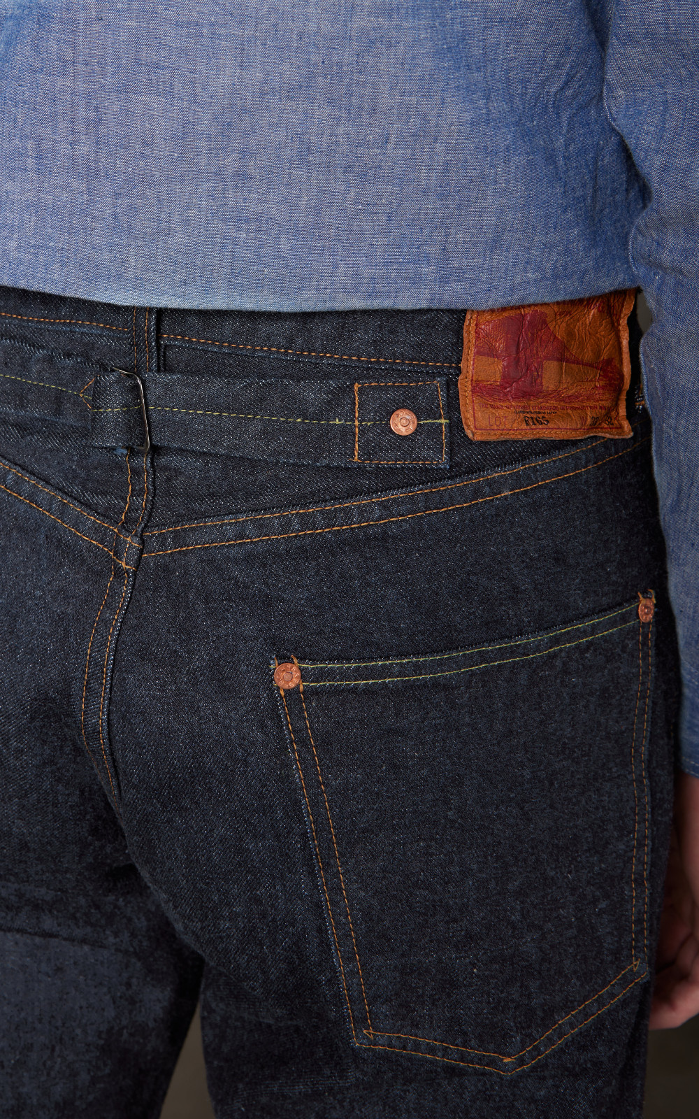 FOB Factory F165 Selvedge Garage Denim 5P Rinsed Indigo