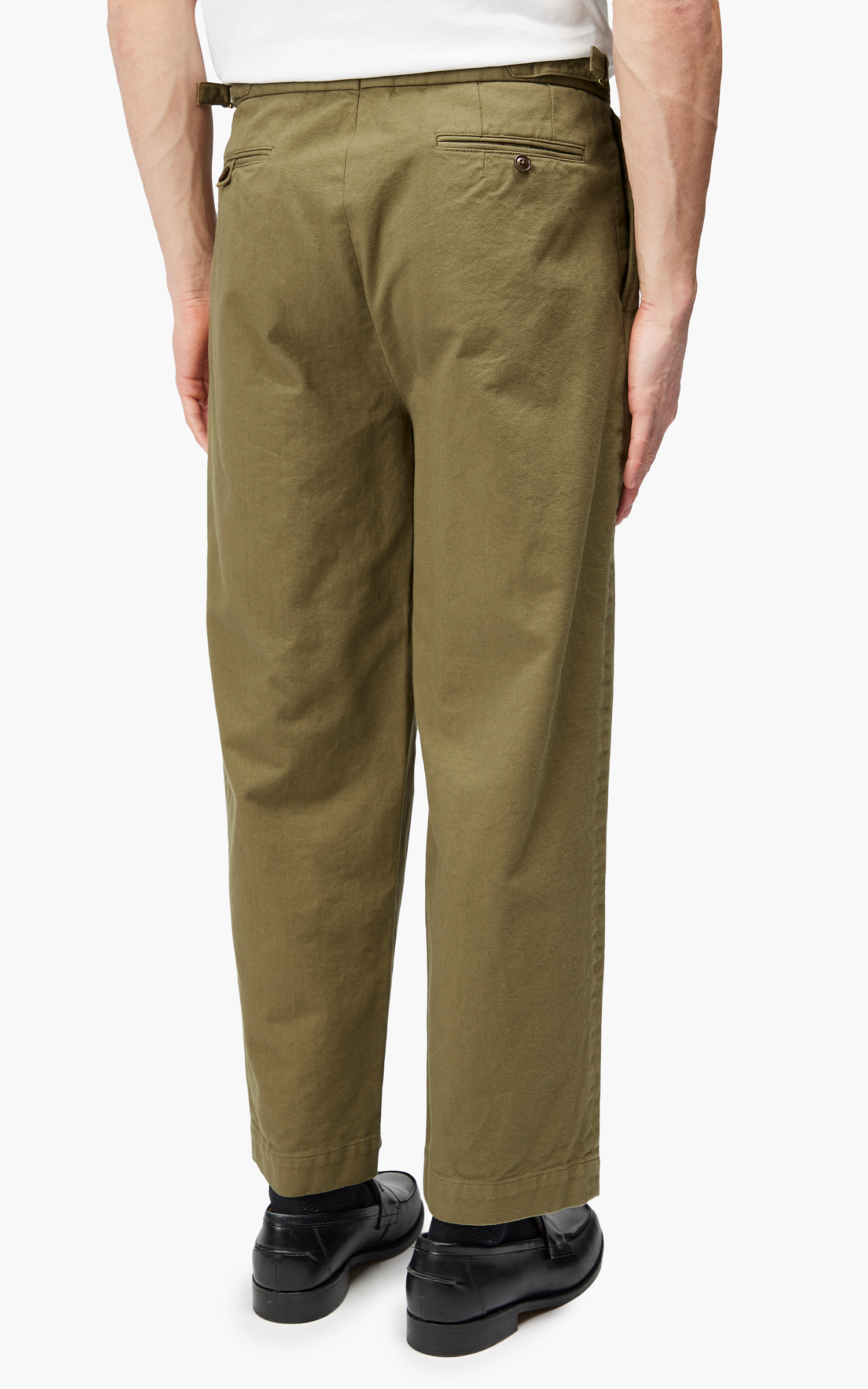Markaware 'Marka' Officer Pants 2-Tuck Wide Khaki | Cultizm Markaware 'Marka' Officer Pants 2-Tuck Wide Khaki | Cultizm