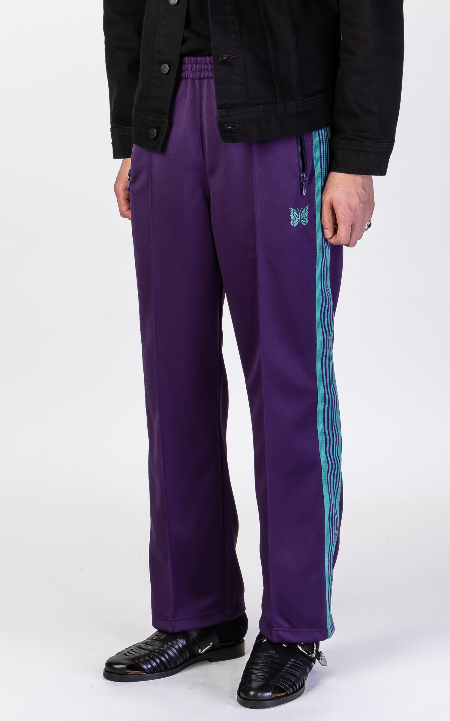 Needles Track Pant Poly Smooth Eggplant | Cultizm