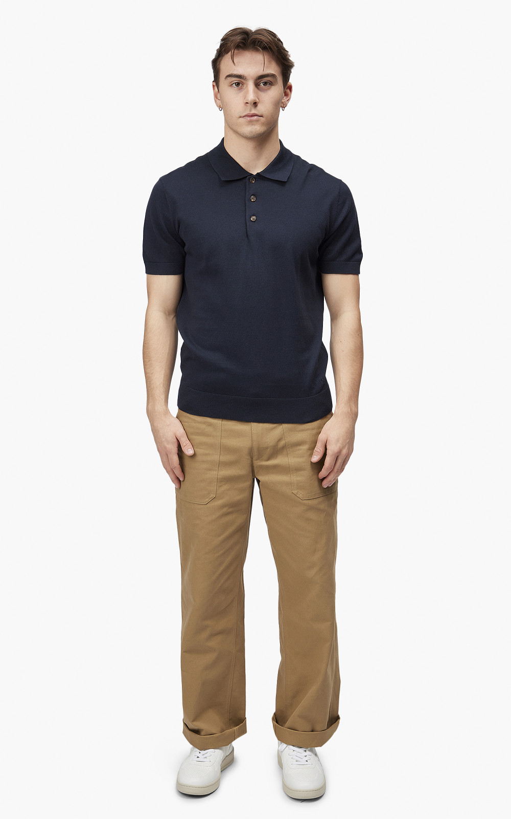 A.P.C. New Gregoire Polo Shirt Dark Navy | Cultizm