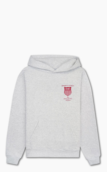 Sporty &amp; Rich Athletic Team Hoodie Heather Gray