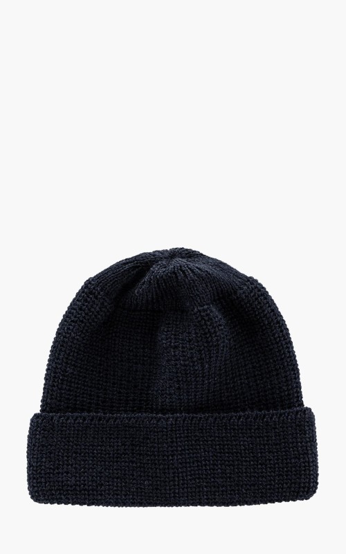 Leuchtfeuer-Strickwaren Borkum Knit Wool Beanie Navy