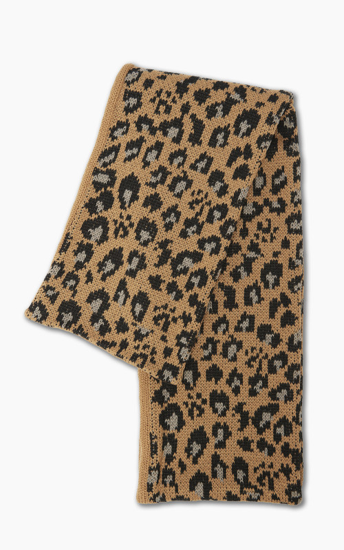 RoToTo Reversible Chunky Muffler Leopard Beige