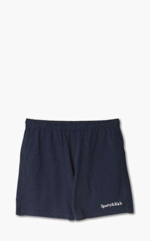 Sporty & Rich Serif Gym Short Navy