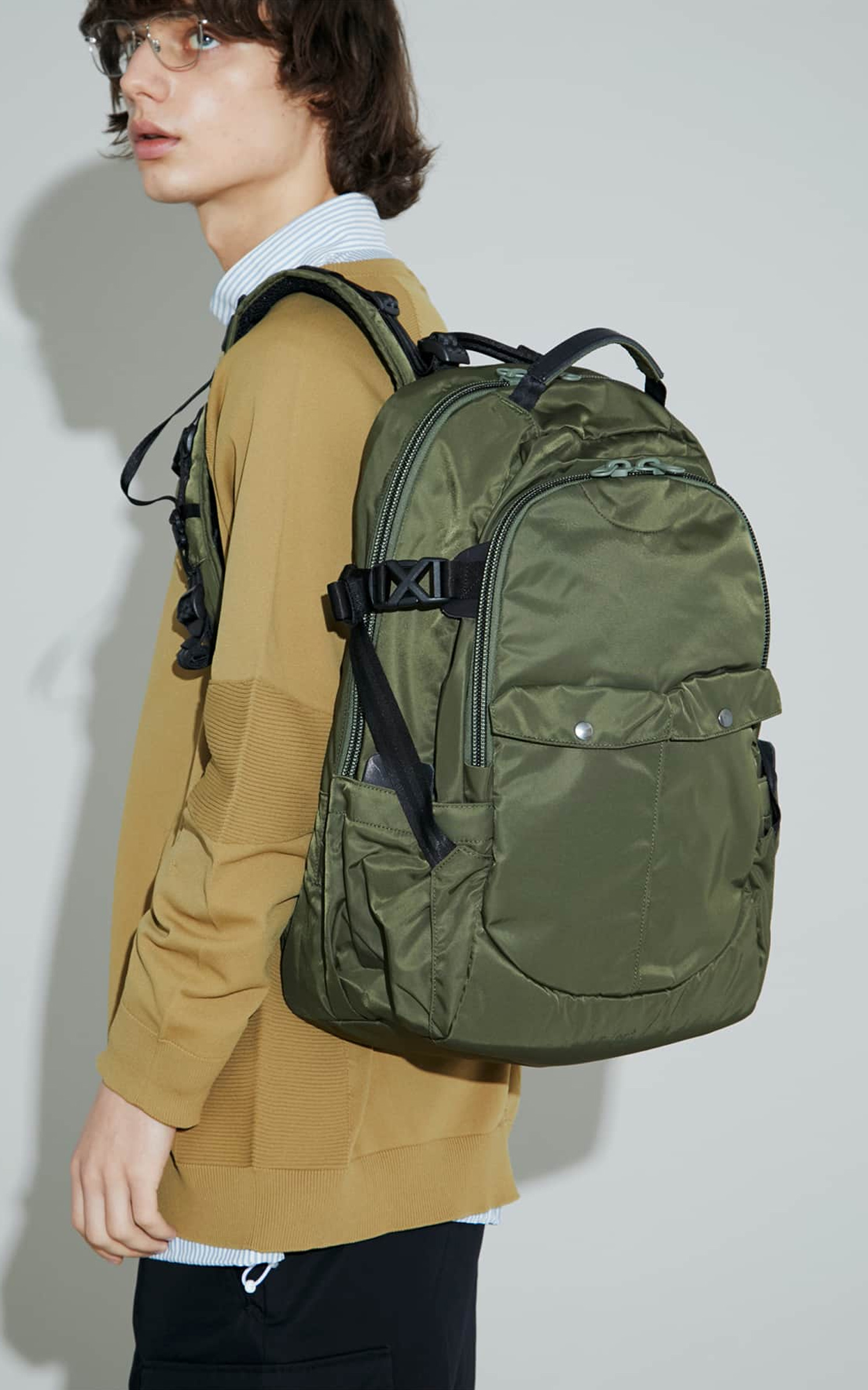 F/CE. Recycle Twill Type A Travel Backpack Olive | Cultizm