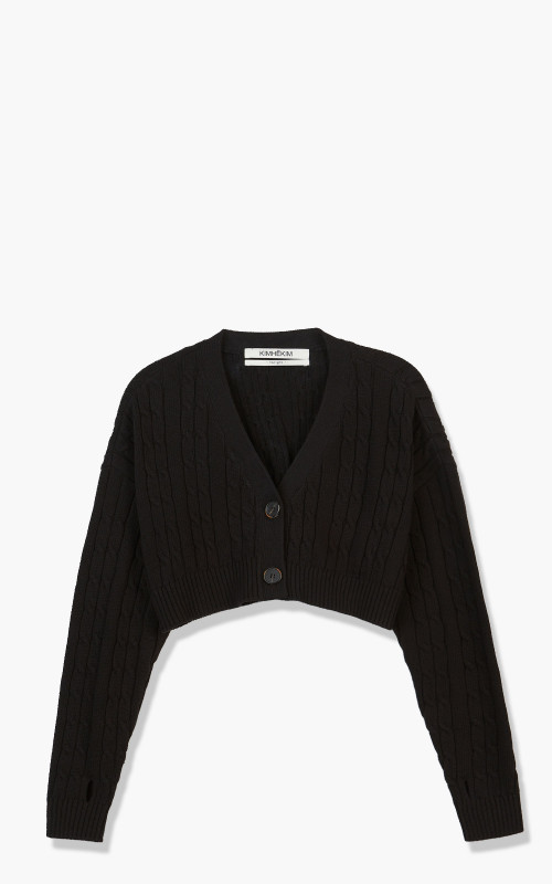 KIMHEKIM Rebecca Cropped Cardigan Black PS22-KN01-BK-Black